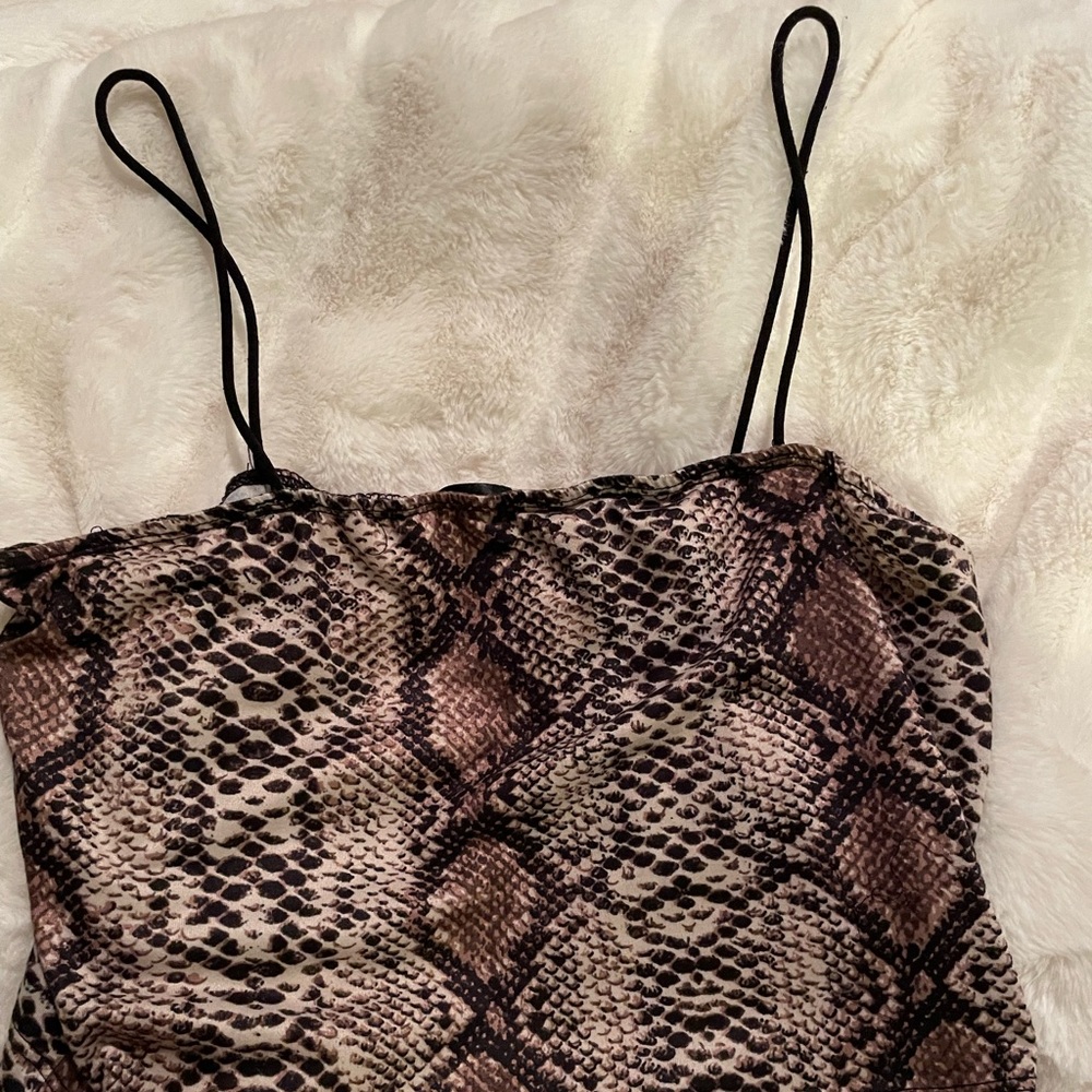 Snakeskin Crop Top